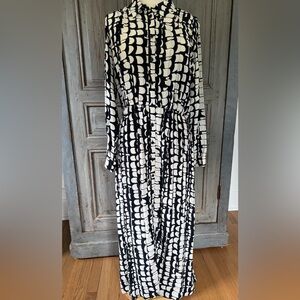 Zara Mindy Black and White Dress NWT XL